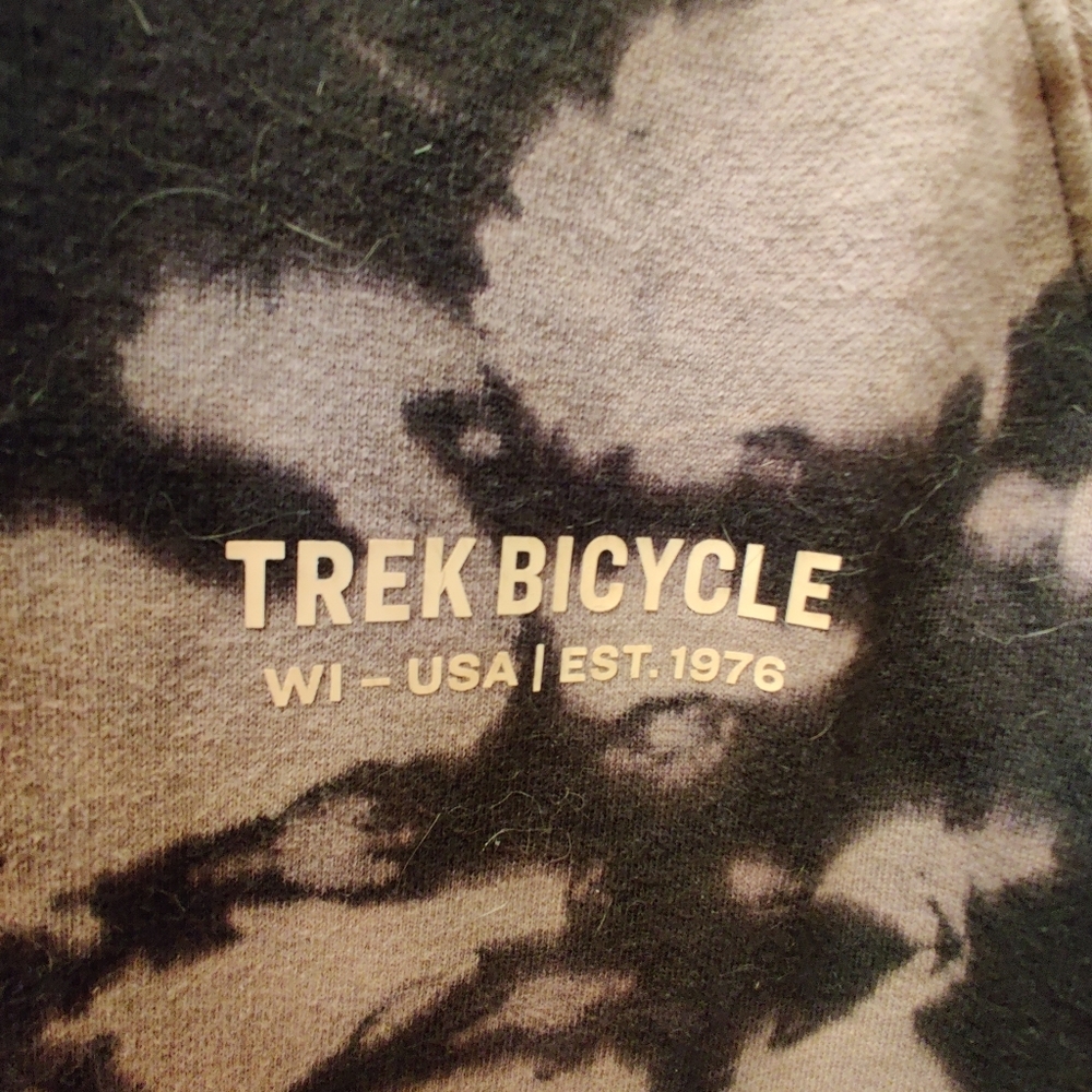 Men's tie dye Trek bicycle hoodie size large - Picture 2 of 11